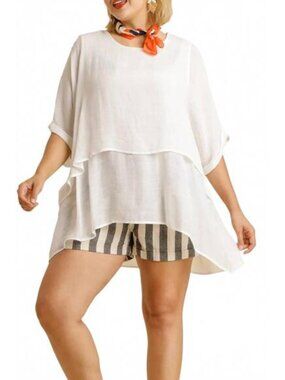 NEW Off White UMGEE layered tunic top 1X Plus